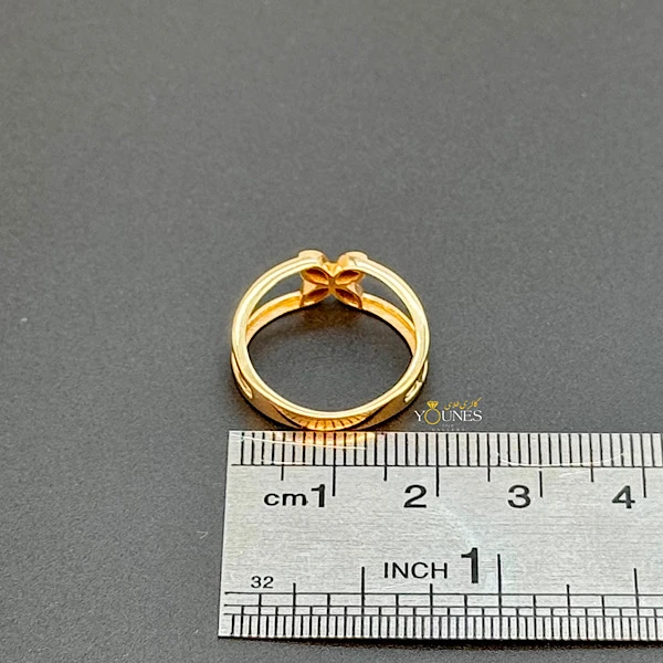 انگشتر مینیمال ونکلیف طلا